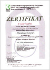 Zertifikat Altmeisterseminar