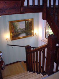Anstrich eines Treppenhauses in Augustusburg…